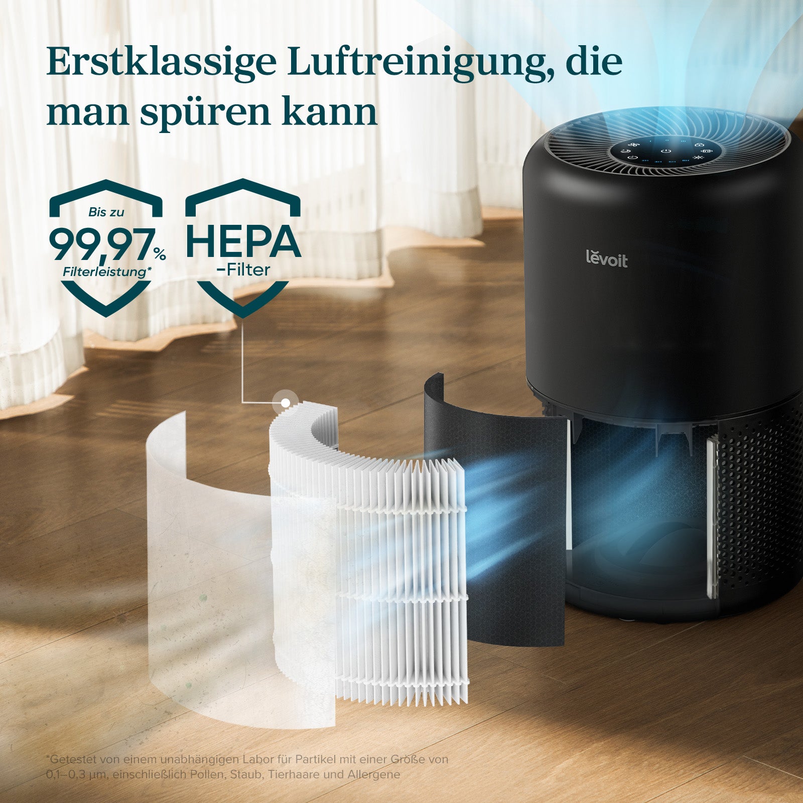 Levoit Core® 300S Luftreiniger Schwarz