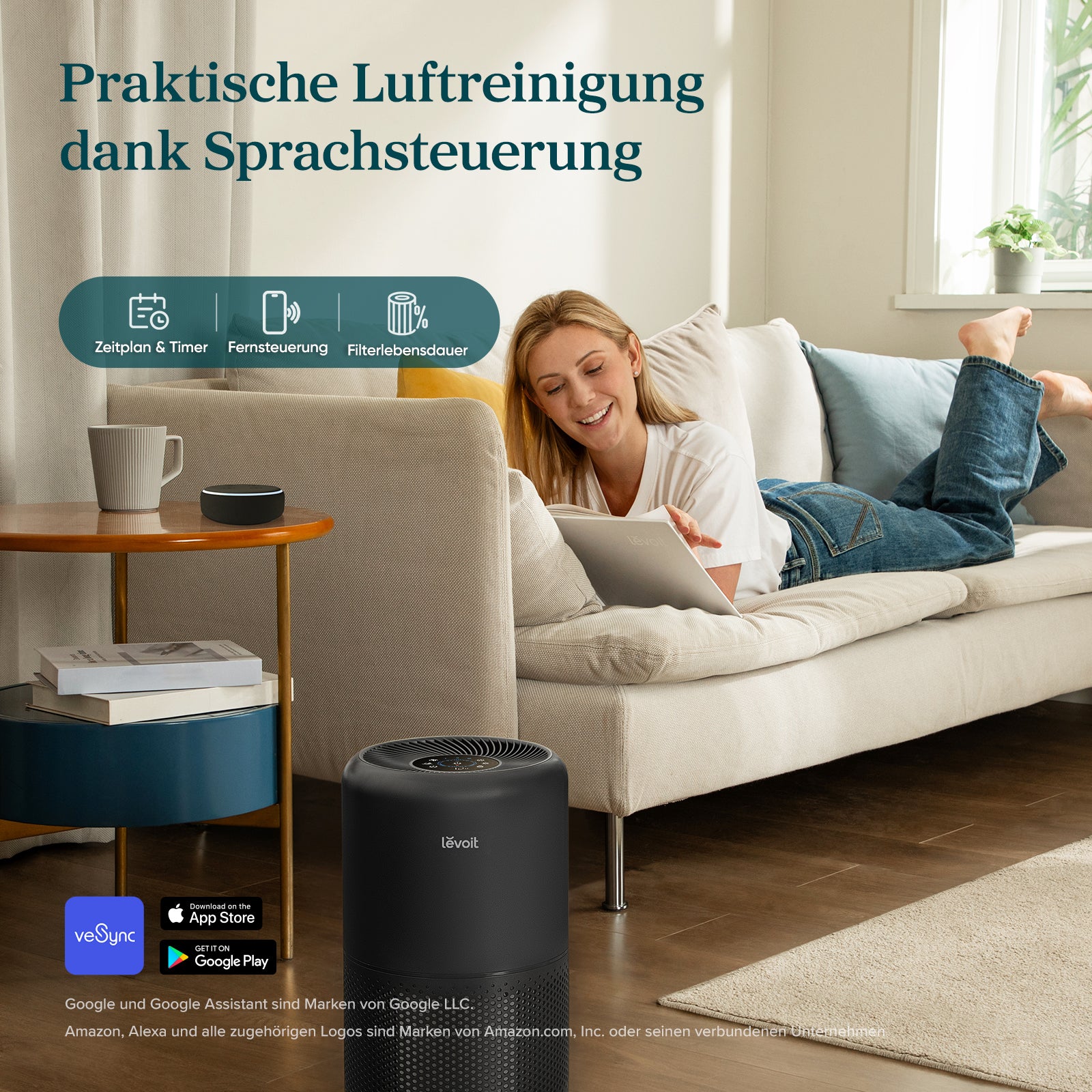 Levoit Core® 300S Luftreiniger Schwarz