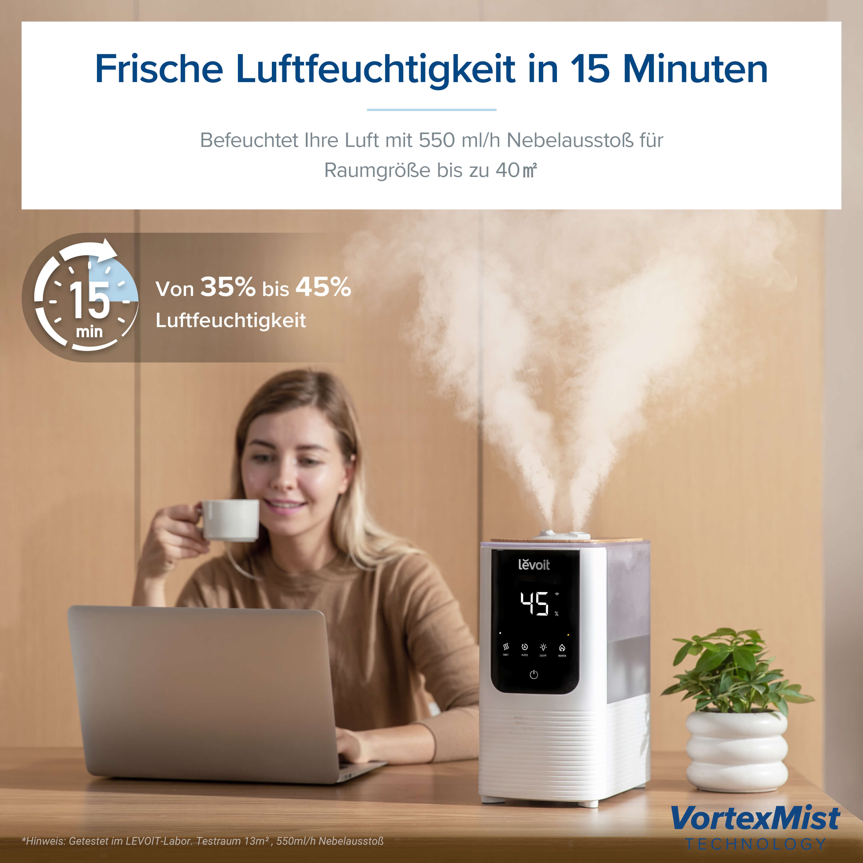 Levoit OasisMist 450S Smart Luftbefeuchter