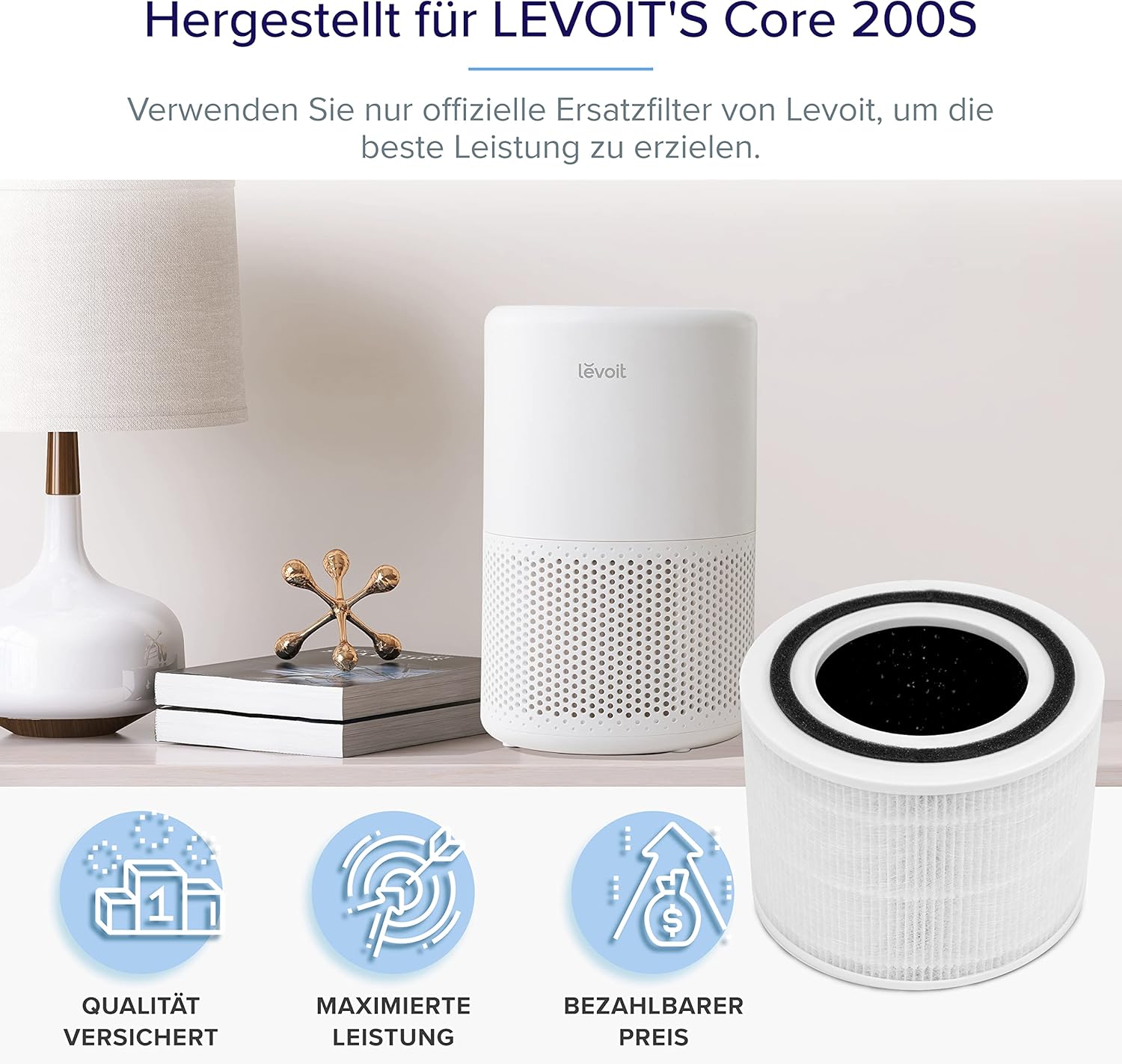 Levoit Ersatzfilter für Core 200S Luftreiniger