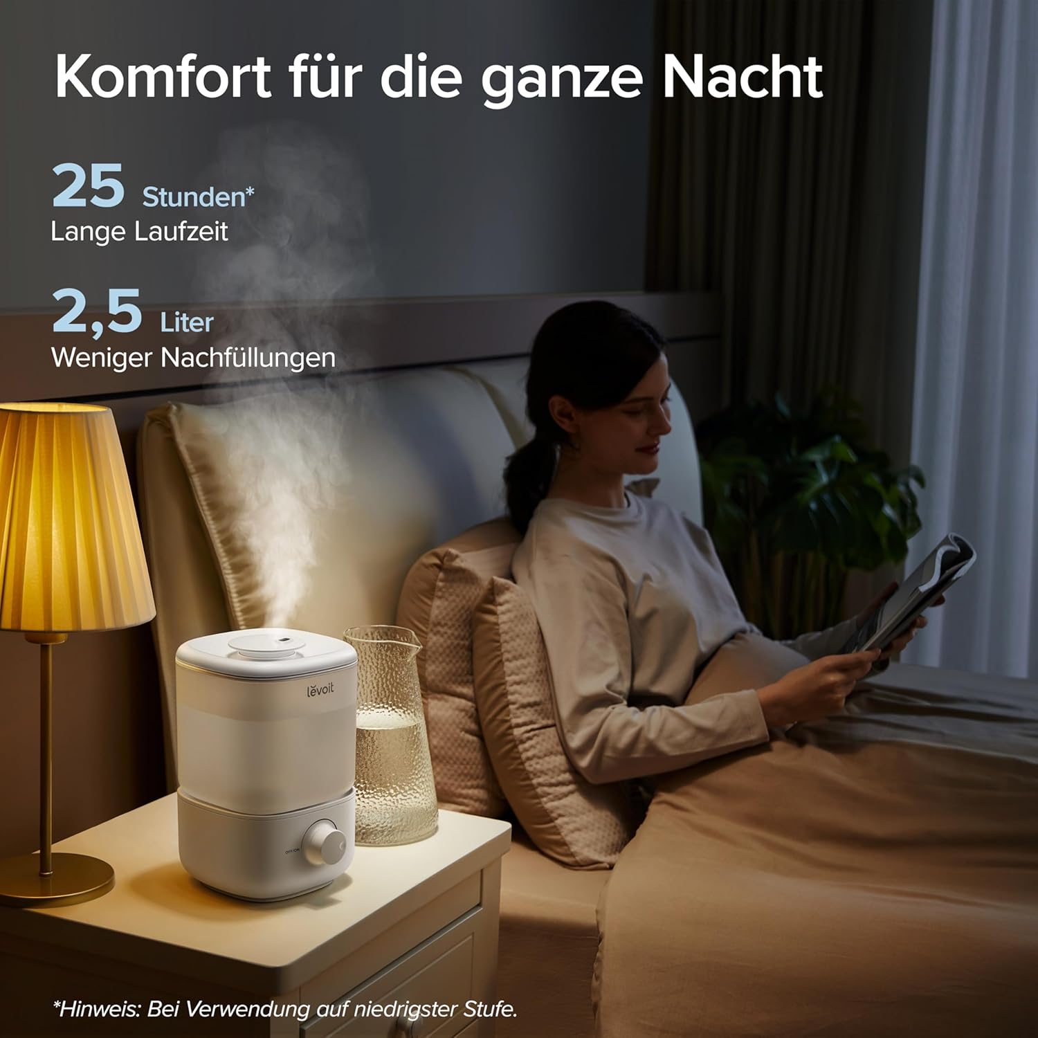 Levoit Classic 160 Luftbefeuchter 2,5L mit langer Laufzeit