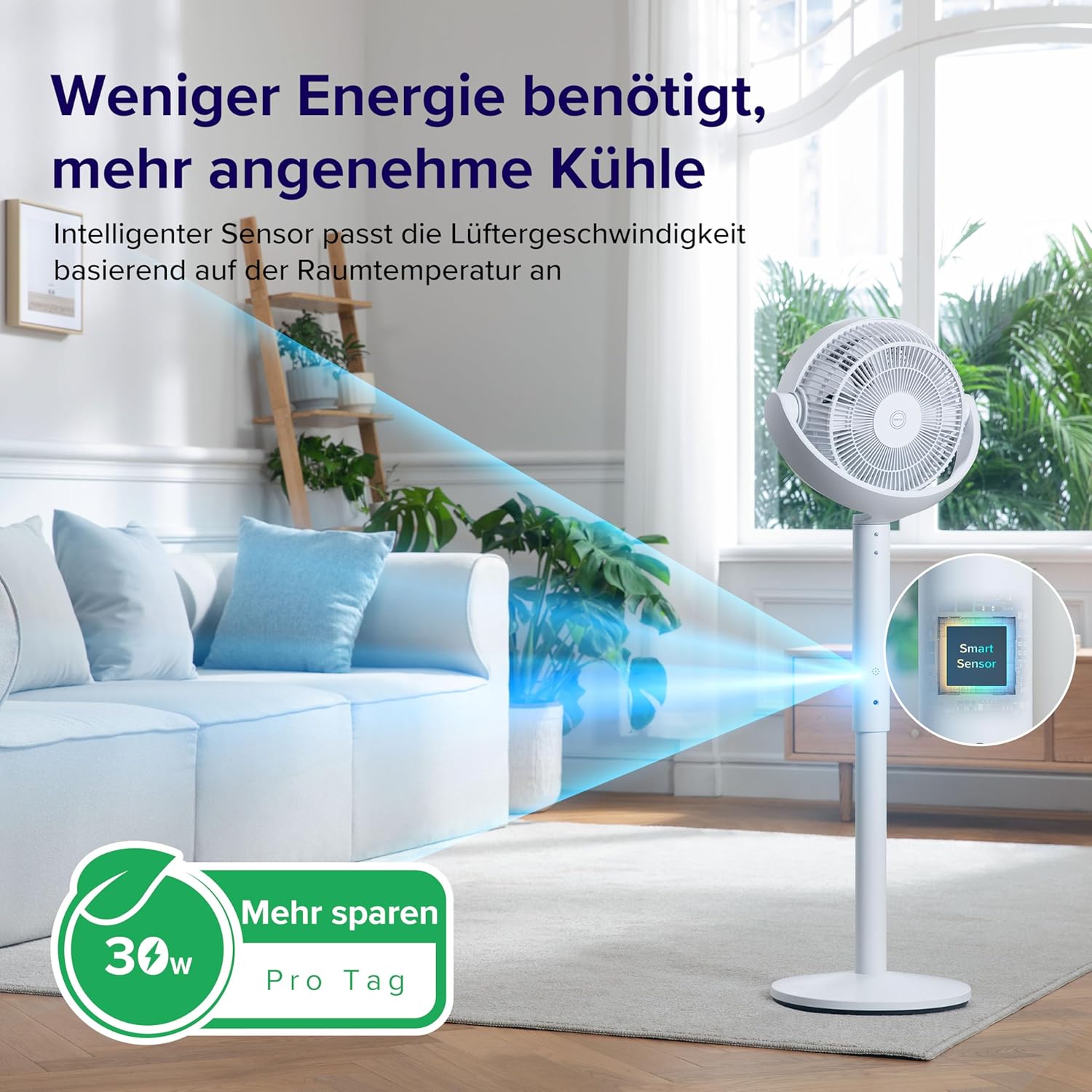 Levoit leiser Standventilator LPF-R432-WEU