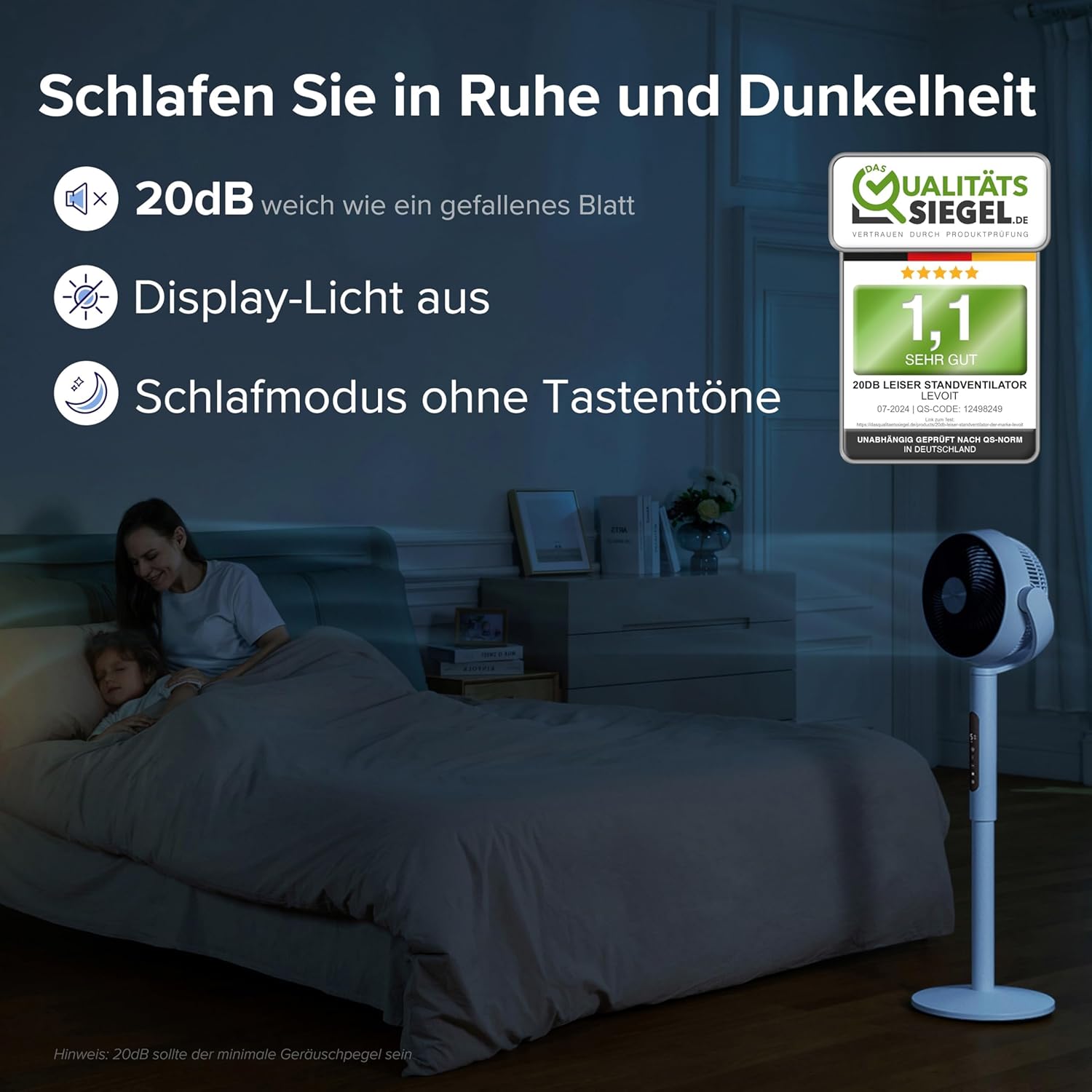 Levoit leiser Standventilator LPF-R432-WEU