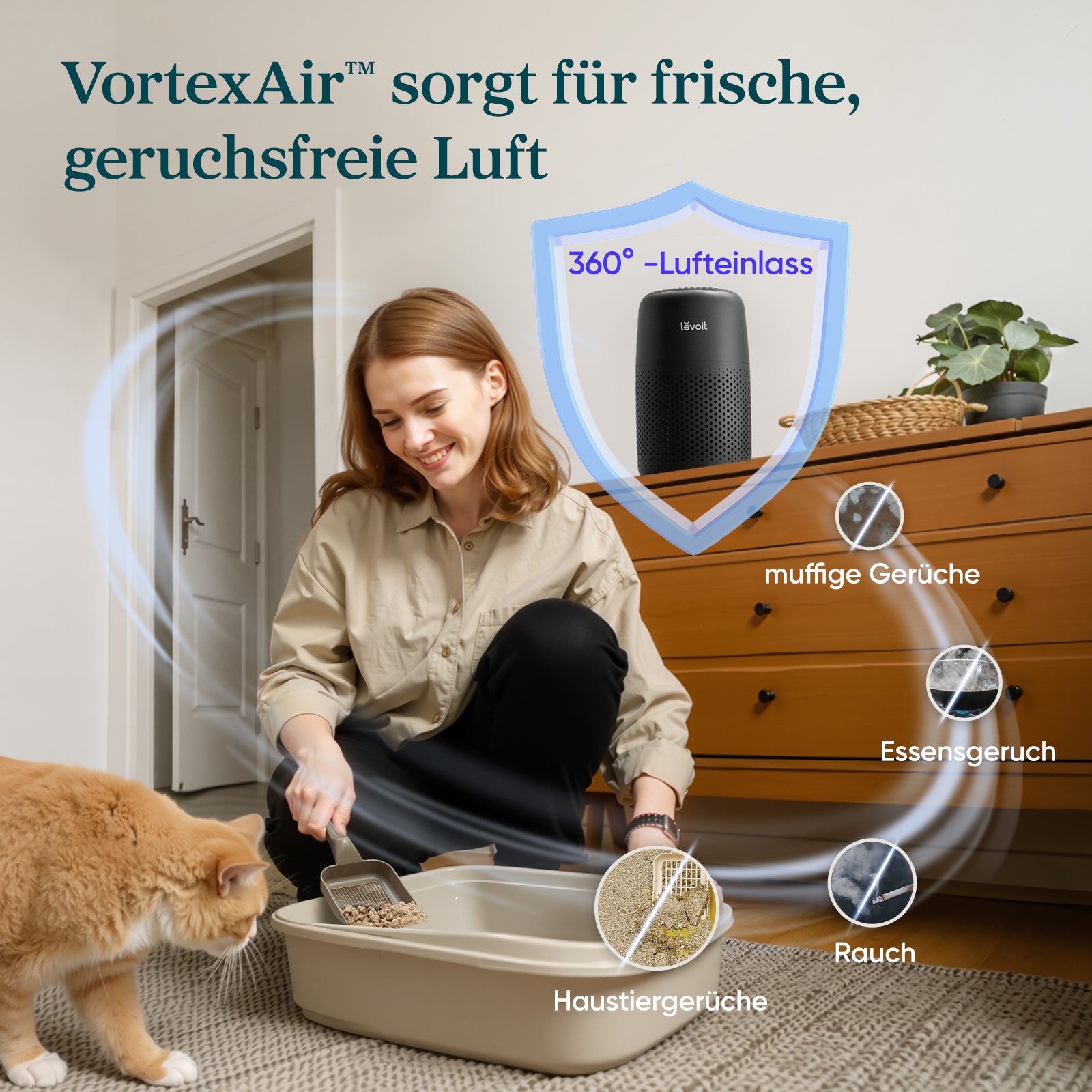 Levoit Coreยฎ Mini Luftreiniger Schwarz