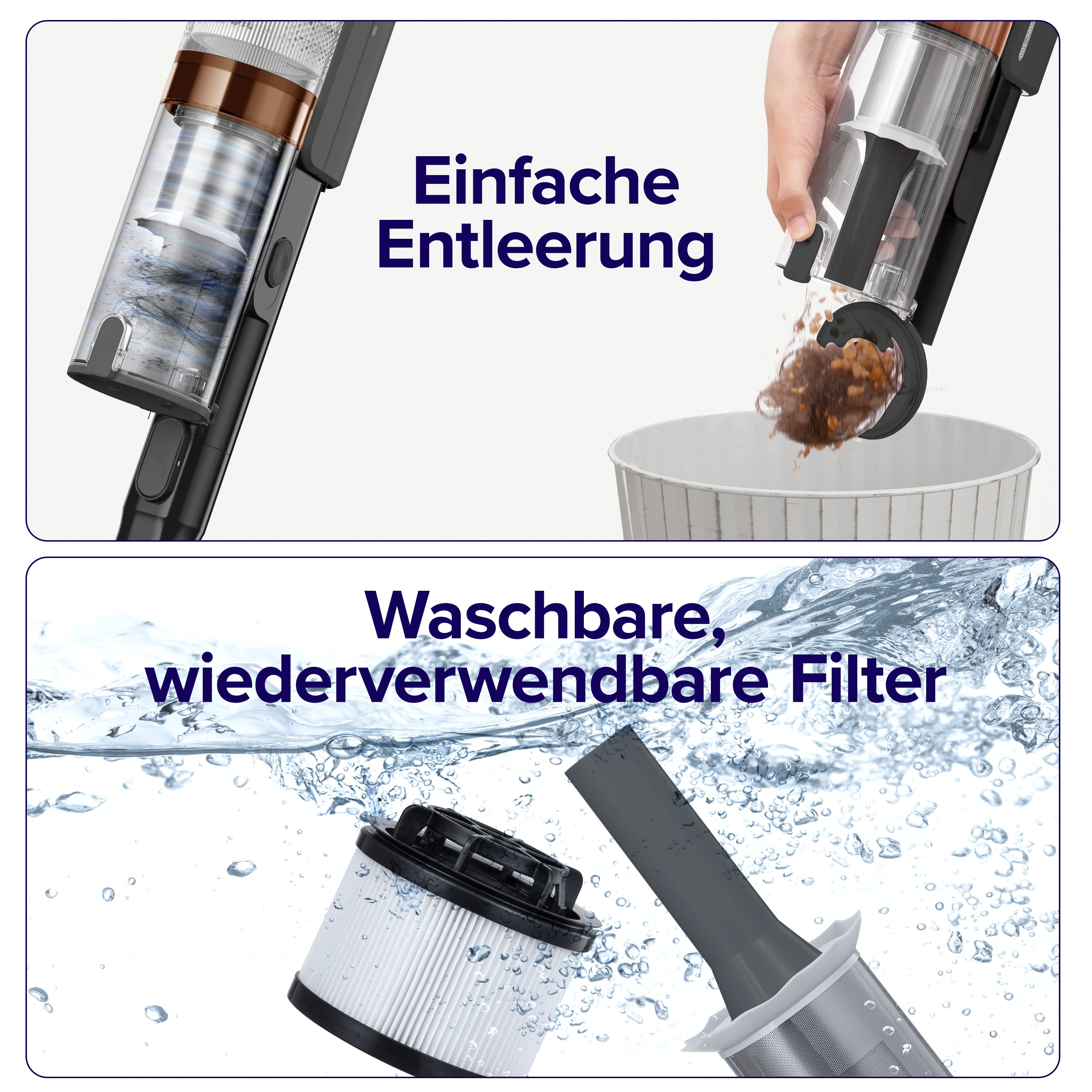 Levoit LVAC-200 Akku-Staubsauger - Grau Edition