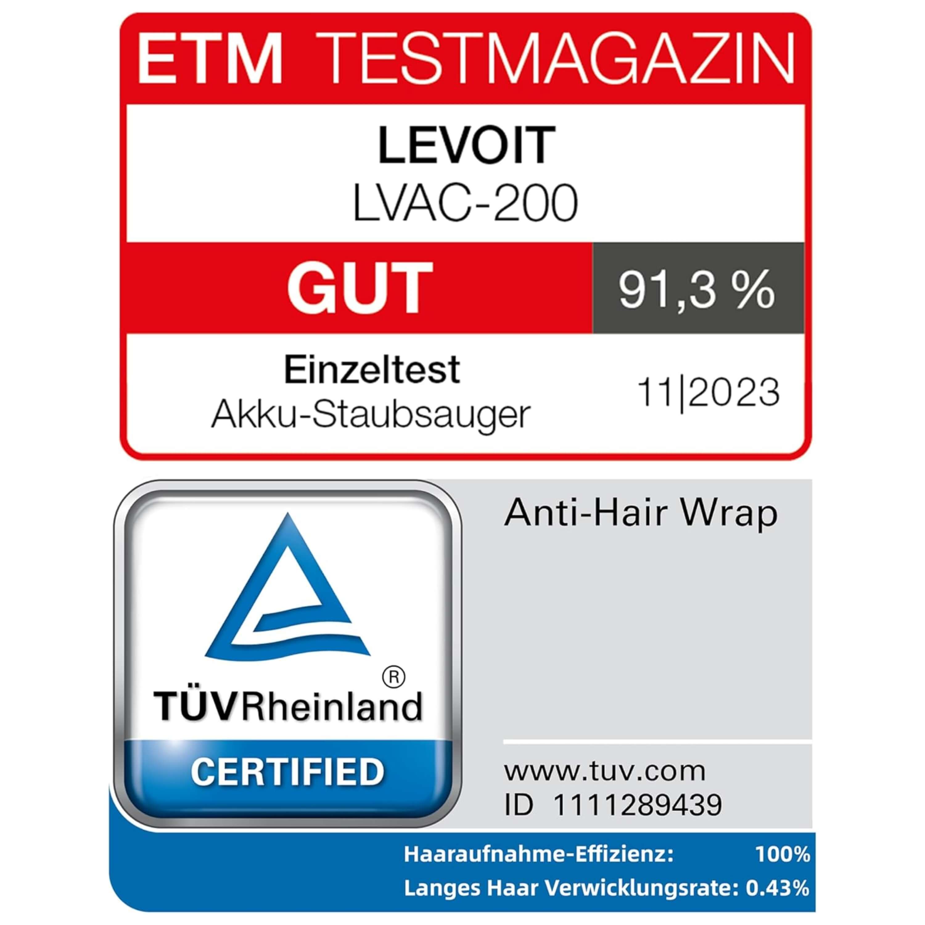 Levoit LVAC-200 Akku Staubsauger