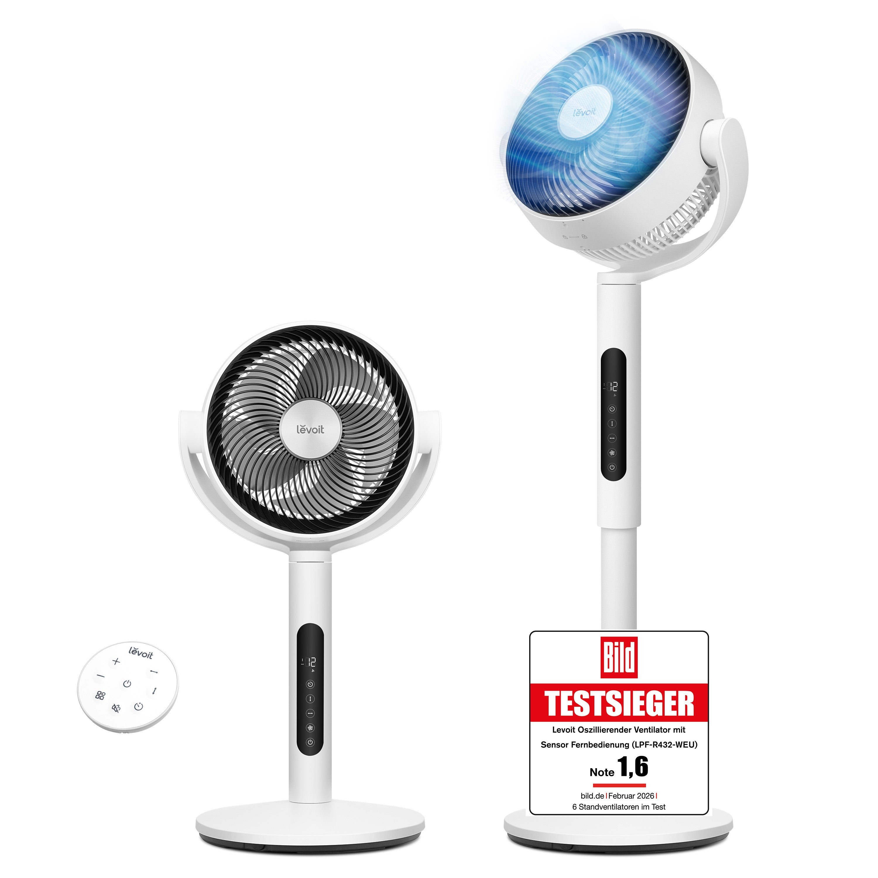 Levoit leiser Standventilator LPF-R432-WEU