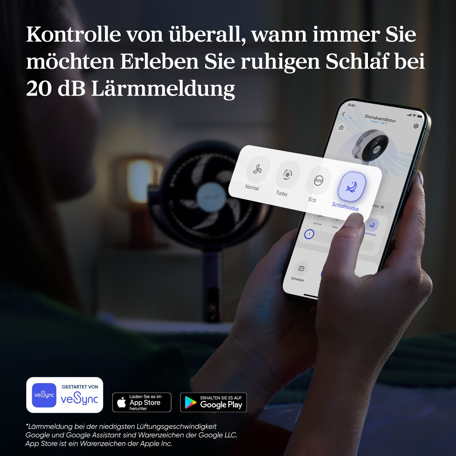 Levoit leiser Standventilator mit App-Steuerung