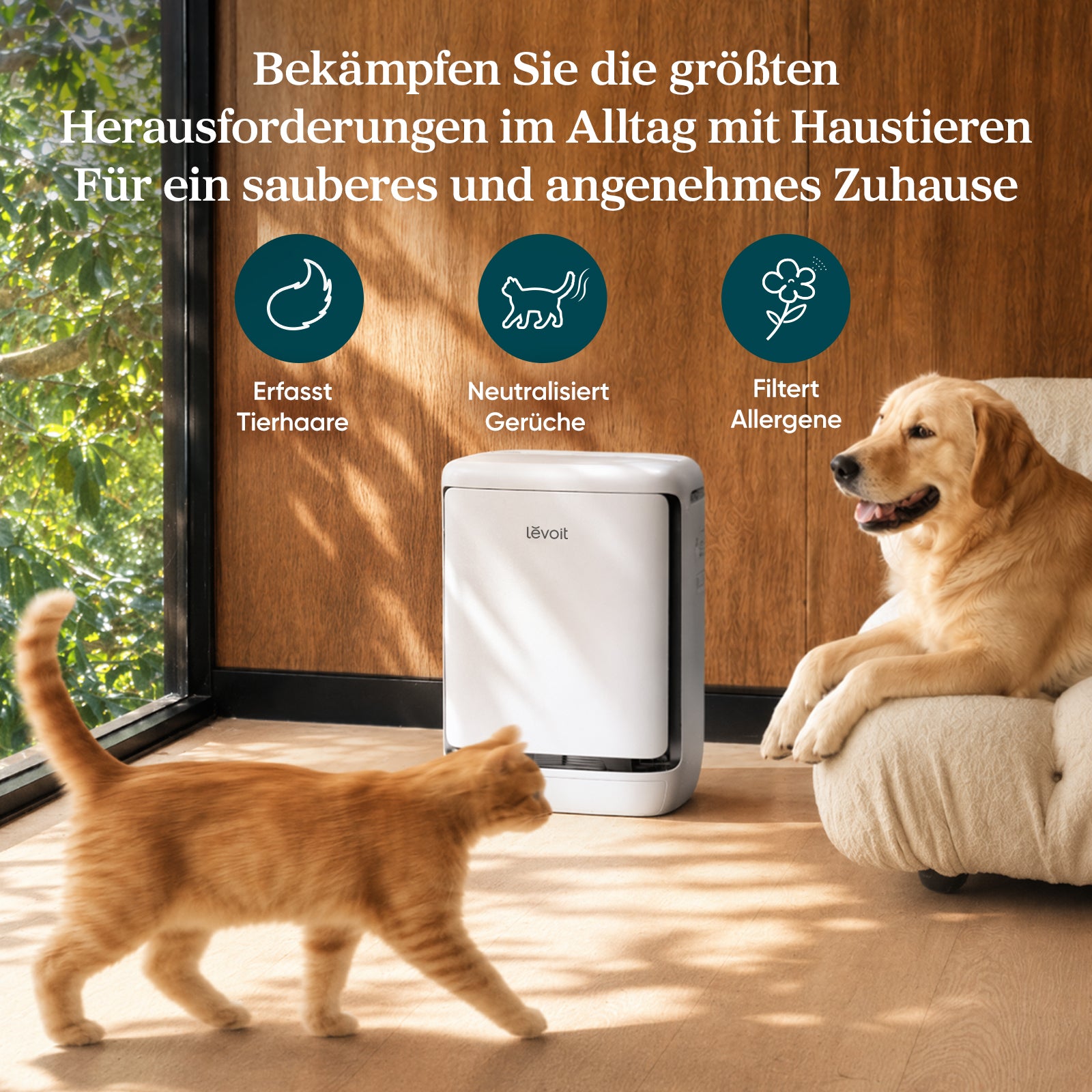 LEVOIT Vital Pet Pro Luftreiniger für Haustiere und große Räume