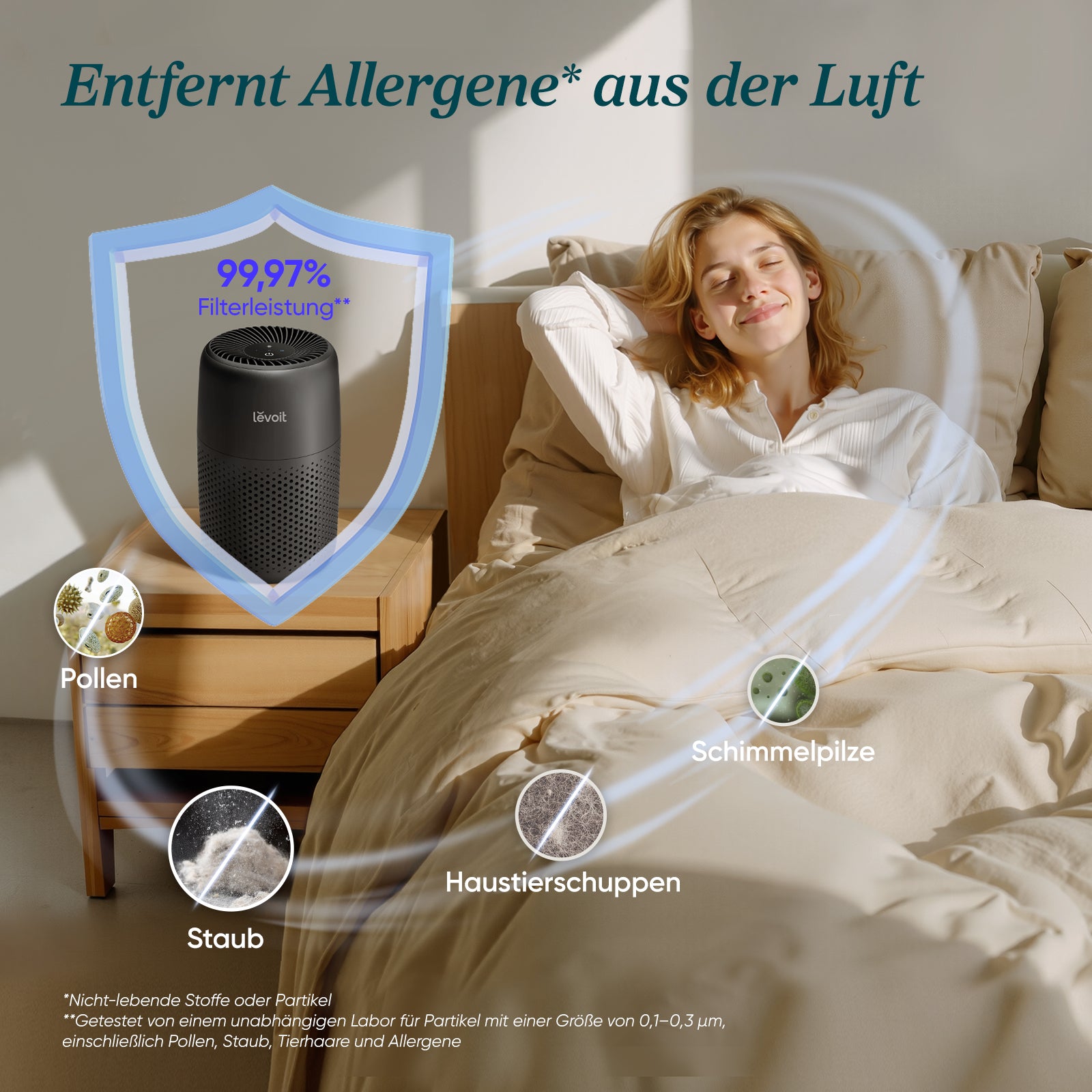 Levoit Core® Mini Luftreiniger Schwarz