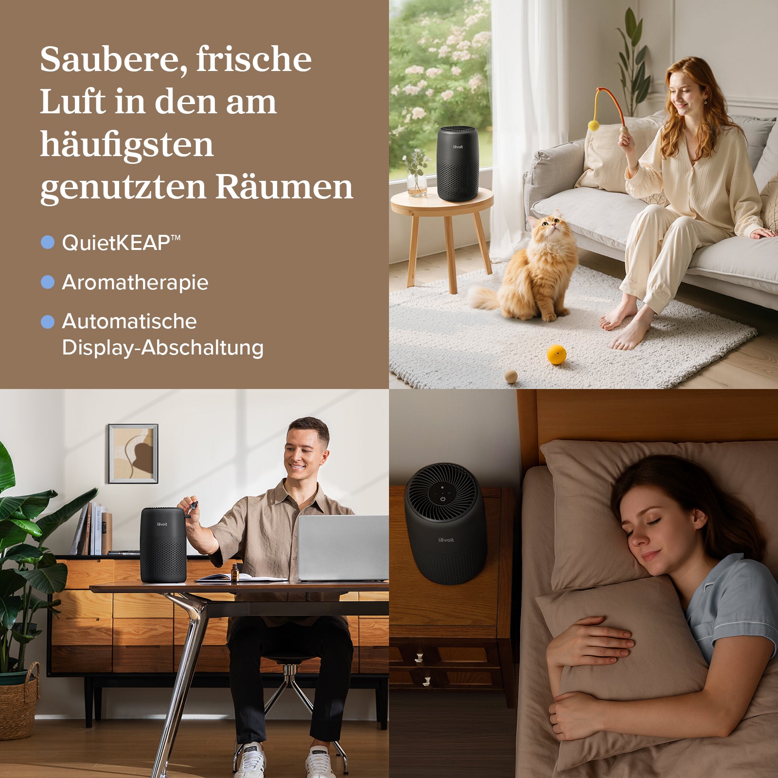 Levoit Core® Mini Luftreiniger Schwarz