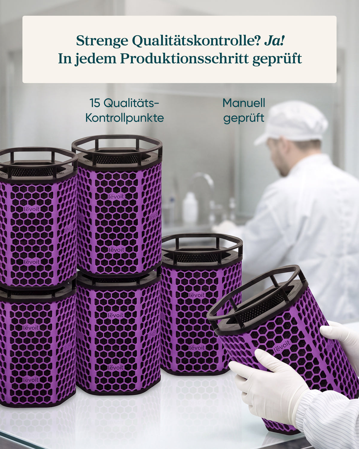 Levoit Eleva 300X Luftreiniger Filter für Rauch & Feinstaub