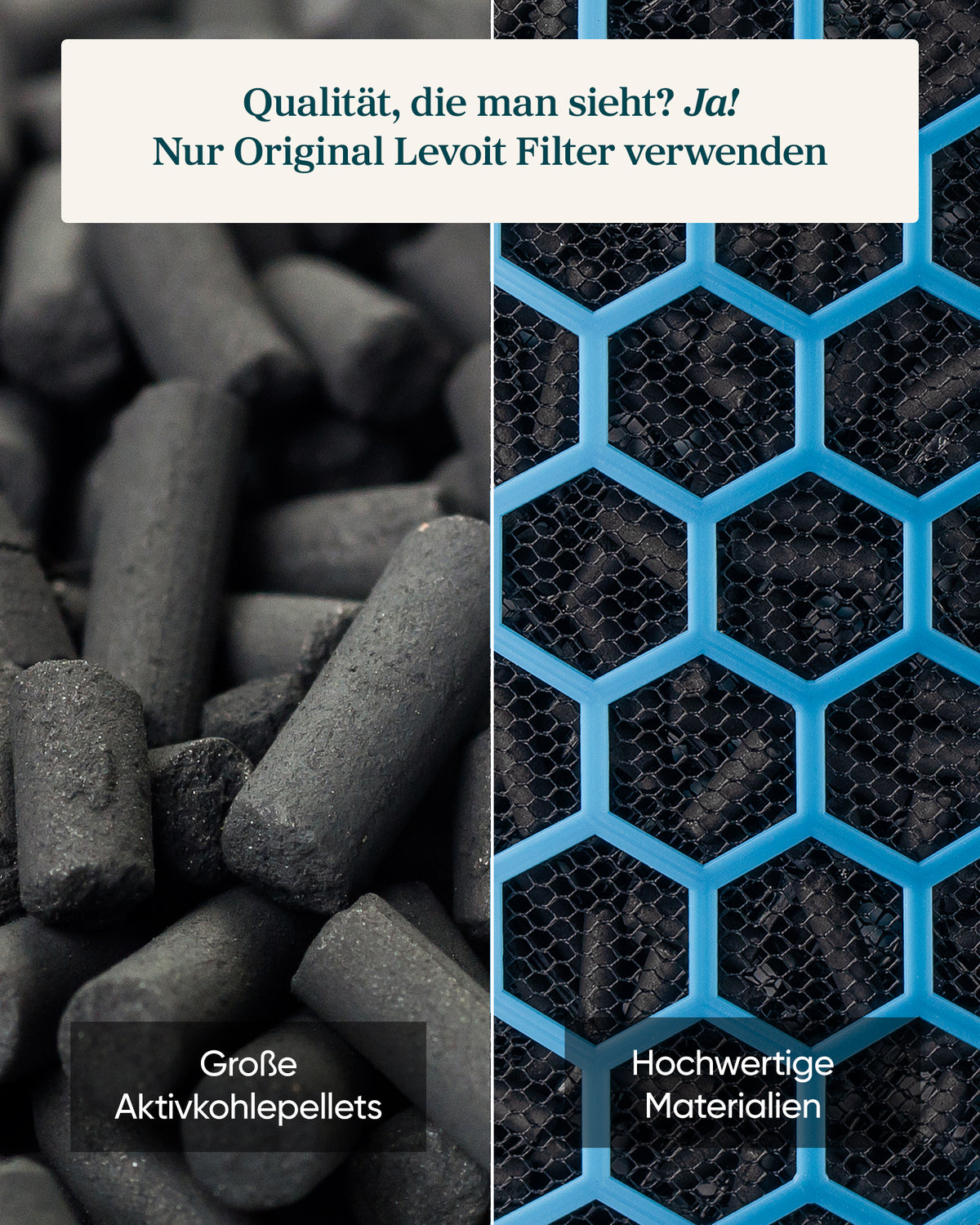 Levoit Eleva 300X Luftreiniger Basis-Aktivkohlefilter
