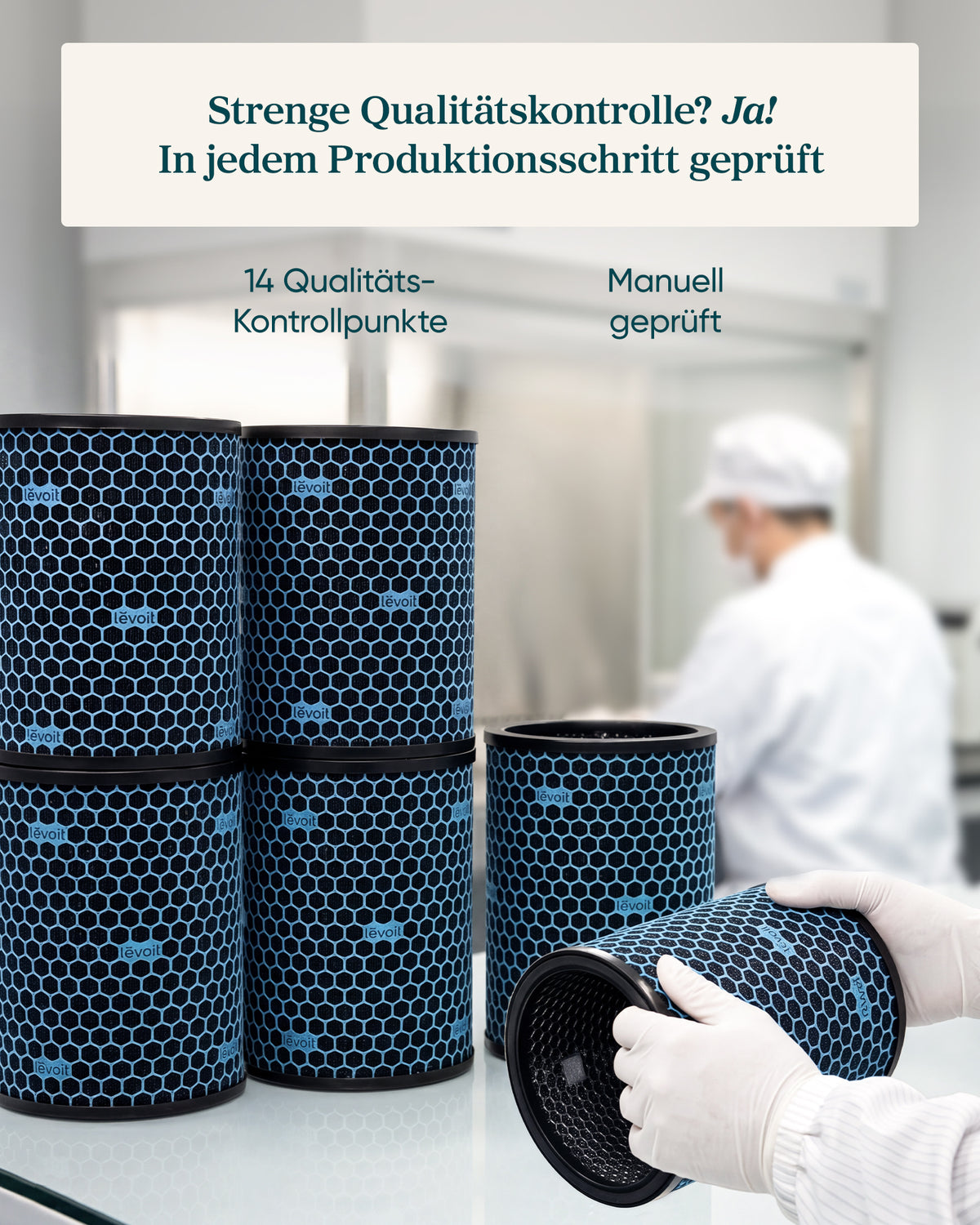 Levoit Eleva 300X Luftreiniger Basis-Aktivkohlefilter