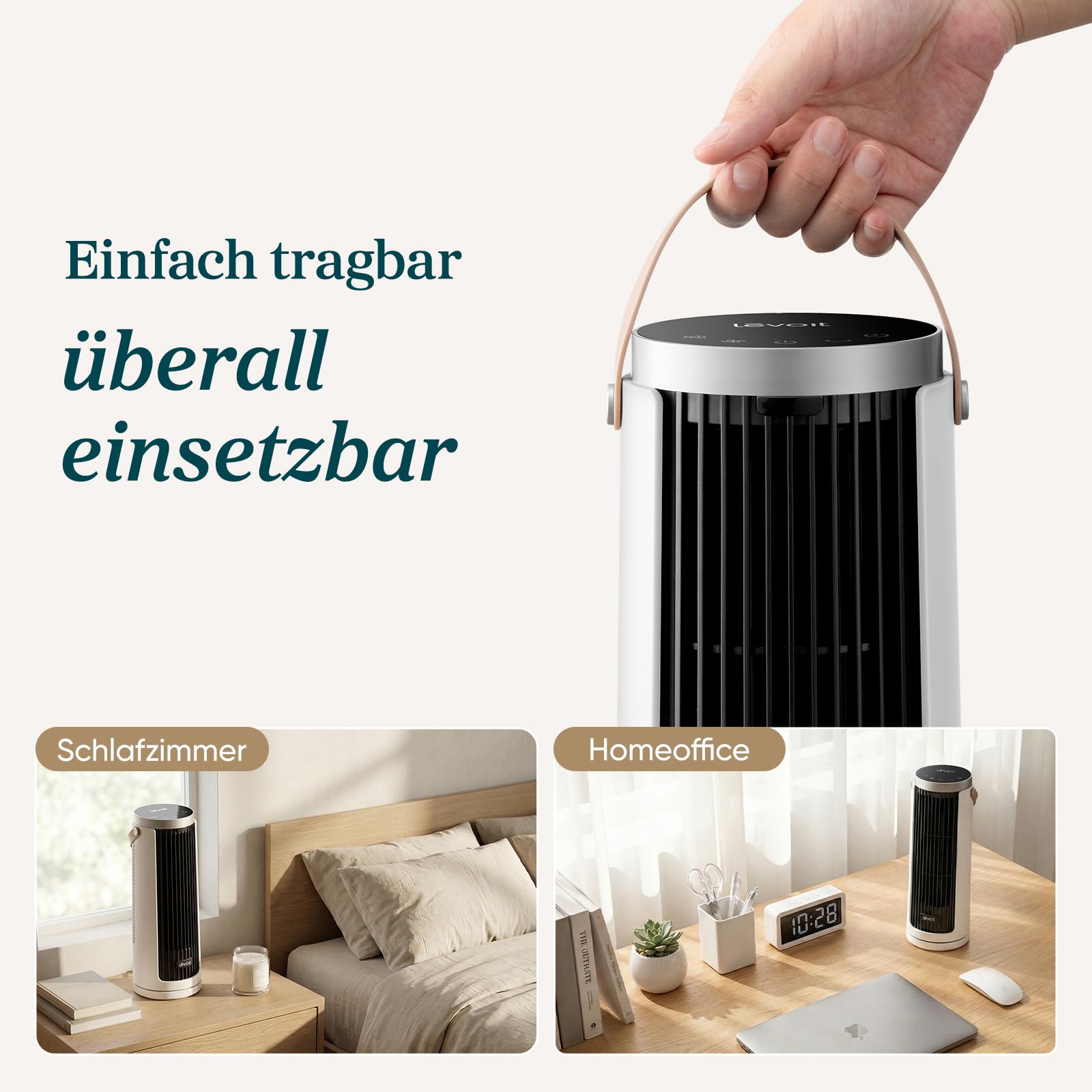 Levoit Windi Tischventilator für Schreibtisch & Nachttisch